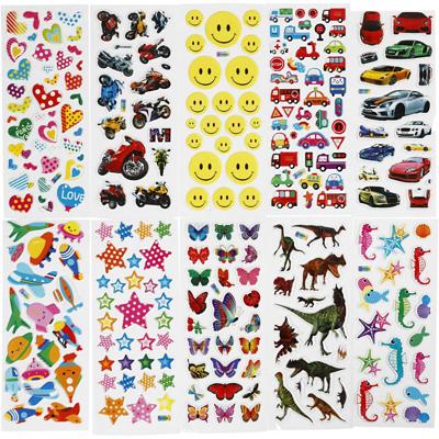 3D Stickers, afm 7x17 cm, 20 vel/ 1 doos