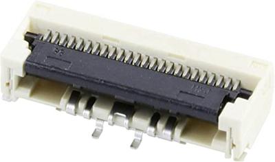 Molex 5022442430 FFC/FPC-aansluiting Totaal aantal polen: 24 Rastermaat: 0.5 mm Inhoud: 2500 stuk(s) Tape on Full reel