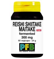 SNP Reishi shiitake maitake fermented 300mg puur 60 Vegetarische capsules - thumbnail
