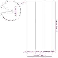 VidaXL Zwembad grondzeil zwart 750 x 372 x 0,1 cm niet-geweven stof - thumbnail