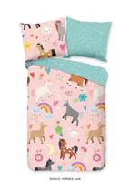 Good Morning Kinderdekbedovertrek "paarden" - Multi - (140x200/220 cm) - Katoen - thumbnail