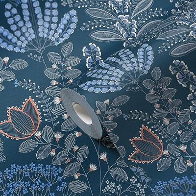 Livingwalls Famous Garden - Blauw - 393494