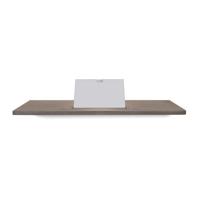 Looox Wooden Collection bath shelf met houder mat wit eiken/mat wit - thumbnail