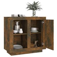Dressoir 80x40x75 cm gerookt eikenkleurig - thumbnail