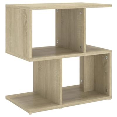 Nachtkastje 50x30x51,5 cm bewerkt hout sonoma eikenkleurig
