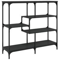 Wandtafel 103x32x95 cm bewerkt hout zwart - thumbnail