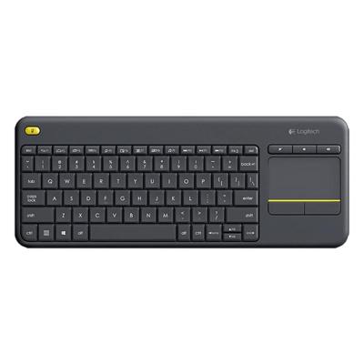 Logitech K400 plus 2 4 GHz draadloze Touch Control toetsenbord draadloze bereik: 10m (zwart)