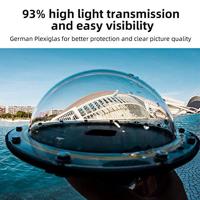 Telesin Waterdichte Dome behuizing voor GoPro Hero 9,10,11 en 12 - thumbnail