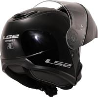 LS2 opklapbare helm "ff908 strobe ii solid" helmet ff908 strob.ii solid 3xl black - thumbnail