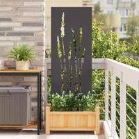 Tuin decoratief paneel Zwart 50 x 140 cm Koudgewalst staal - thumbnail