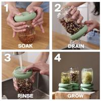 Food Huggers Sprout huggers - kweek je eigen groenten - sage green - thumbnail