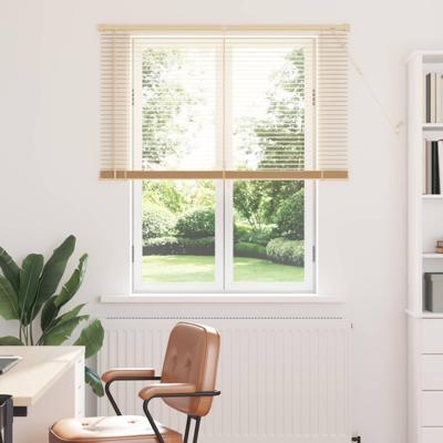 VidaXL Venetiaanse blind lichtbruin met patroon 150 x 110 cm pvc VidaXL Venetiaanse blind lichtbruin met patroon 150 x 110 cm pvc