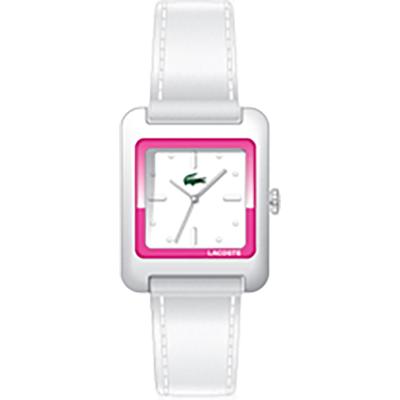 Lacoste horlogeband 2000548 / LC-40-3-29-2195 Leder Wit 20mm Lacoste horlogeband 2000548 / LC-40-3-29-2195 Leder Wit 20mm