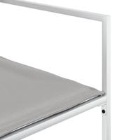 9-delige Tuinset met kussens textileen wit - thumbnail