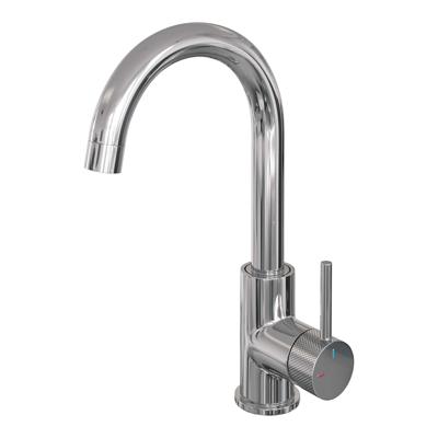 Chrome Carving hoge opbouw wastafelmengkraan met draaibare uitloop, model A