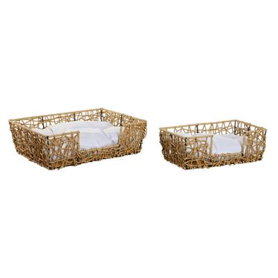 Hondenbed Home ESPRIT Wit Lichtbruin Metaal Synthetische rotan 50 x 35 x 14 cm (2 Onderdelen) Hondenbed Home ESPRIT Wit Lichtbruin Metaal Synthetische rotan 50 x 35 x 14 cm (2 Onderdelen)