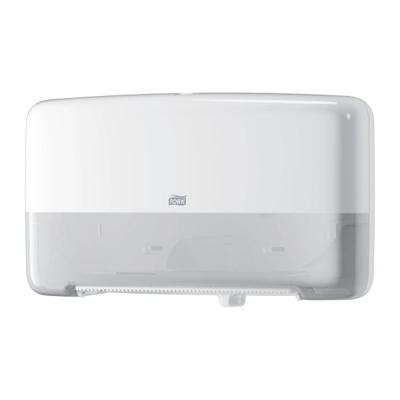 Toiletpapierdispenser tork t2 jumbo klein duo wit Toiletpapierdispenser tork t2 jumbo klein duo wit