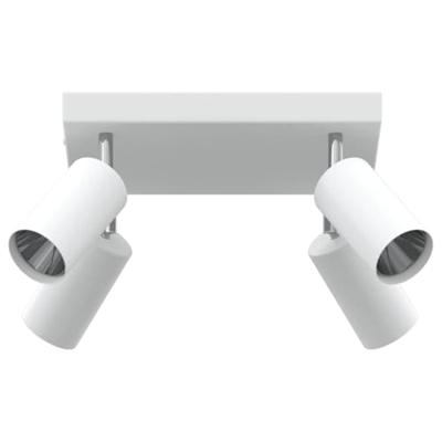 VidaXL Plafondspot met schijnwerpers wit 26 x 26 x 16 cm metaal
