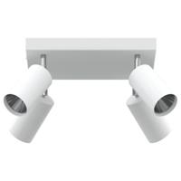 VidaXL Plafondspot met schijnwerpers wit 26 x 26 x 16 cm metaal - thumbnail