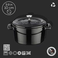 LAVA Casserole mini rond - Ø100mm - 0.35Ltr - Zwart/Zwart - thumbnail