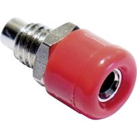 Schnepp Miniatuur-laboratoriumconnector Bus, inbouw verticaal Stift-Ø: 2.6 mm Rood 1 stuk(s) - thumbnail