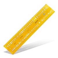 Aristo AR-5301/7 Lettersjabloon 7mm H-profiel Schriftvorm B Recht - thumbnail