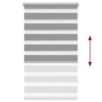 VidaXL Duo rolgordijn 70x120cm grijs - thumbnail