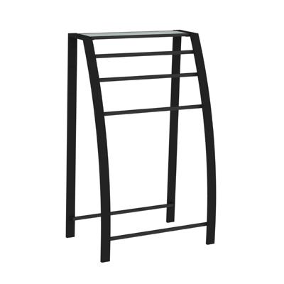 Handdoekhouder Allibert Loft-Game 55x35x90cm Staand Drie Stangen Mat Zwart Handdoekhouder Allibert Loft-Game 55x35x90cm Staand Drie Stangen Mat Zwart