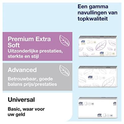 Tork handdoekdispenser C/Z-vouw, systeem H3, wit - thumbnail