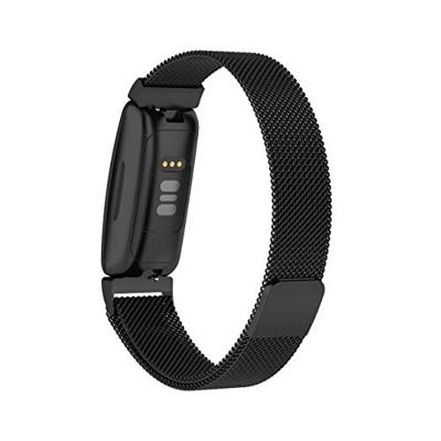 Fitbit Inspire 2 & Ace 3 Milanese bandje - Maat: Large - Zwart Fitbit Inspire 2 & Ace 3 Milanese bandje - Maat: Large - Zwart