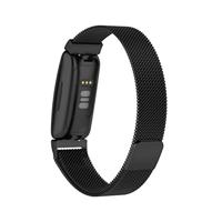 Fitbit Inspire 2 & Ace 3 Milanese bandje - Maat: Small - Zwart - thumbnail