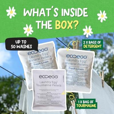 Eco Egg Laundry Egg Refill Pellets Fresh Linen - thumbnail
