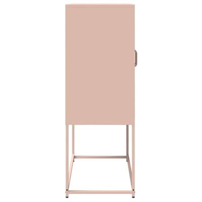 Hoge kast 68x39x107 cm staal roze