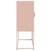 Hoge kast 68x39x107 cm staal roze - thumbnail