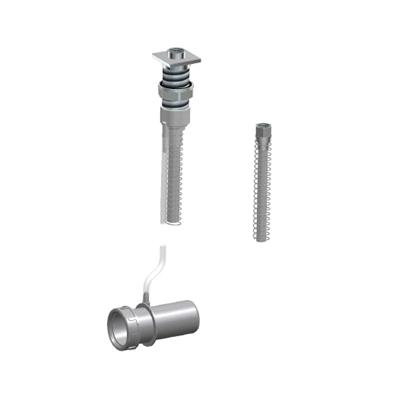 Baddoorvoerset Hotbath Pal Vierkant Geborsteld Nikkel Baddoorvoerset Hotbath Pal Vierkant Geborsteld Nikkel