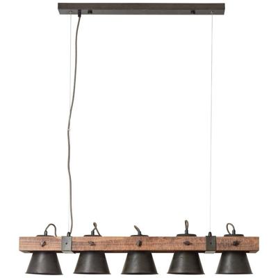 Brilliant Eetkamer hanglampPlow industrieel - 82175/46 Brilliant Eetkamer hanglampPlow industrieel - 82175/46
