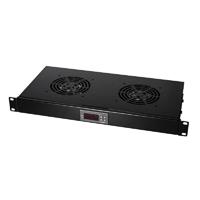 LogiLink FAU04FB 19 inch 4 x Ventilator voor patchkast Zwart - thumbnail