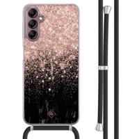 Samsung Galaxy A14 hoesje met koord - Marmer twist - thumbnail