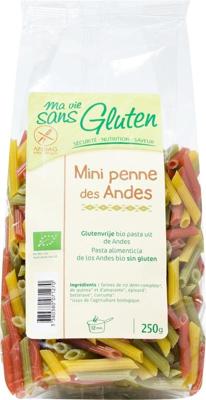 Tricolor mini penne glutenvrij bio 250 Gram