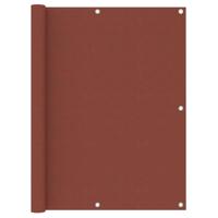 VidaXL Balkonscherm 120x600 cm oxford stof terracotta - thumbnail