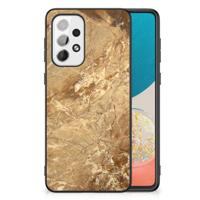 Samsung Galaxy A73 Marmeren Print Telefoonhoesje Marmer Creme - thumbnail