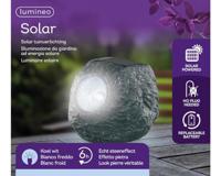 Solarlamp Steen Grijs/Polyresin - thumbnail