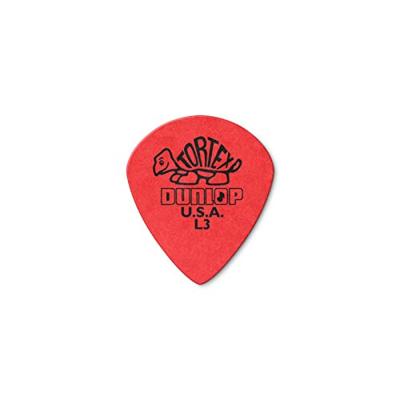 Dunlop Tortex Jazz 0.50mm rood plectrum met scherpe punt