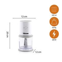 Tristar BL-4020 Hakmolen Grijs/Wit 200W - thumbnail