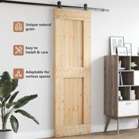 VidaXL Deur narvik 80x210 cm massief grenenhout - thumbnail