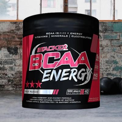 Stacker2 BCAA Energy Fruit Punch (300 g) Stacker2 BCAA Energy Fruit Punch (300 g)