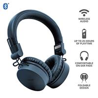 Trust Mobile Tones On-Ear Draadloze Bluetooth Koptelefoon, Wireless Headphones (25 uur Speeltijd, 40mm Drivers, Opvouwbaar, Ingebouwde Microfoon) Blauw - thumbnail