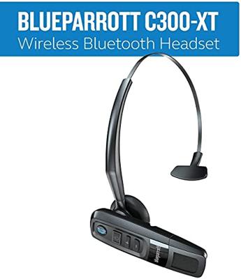 Jabra,BlueParrott C300-XT – 80% Ruisonderdrukking, Compacte Bluetooth Headset met Groot Draadloos Bereik – Zwart