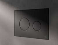 Bedieningsplaat TECE Loop Met Duospoeltechniek Kunststof Mat Zwart - thumbnail