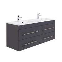 Wastafelkast Odin Antraciet 140 cm - thumbnail